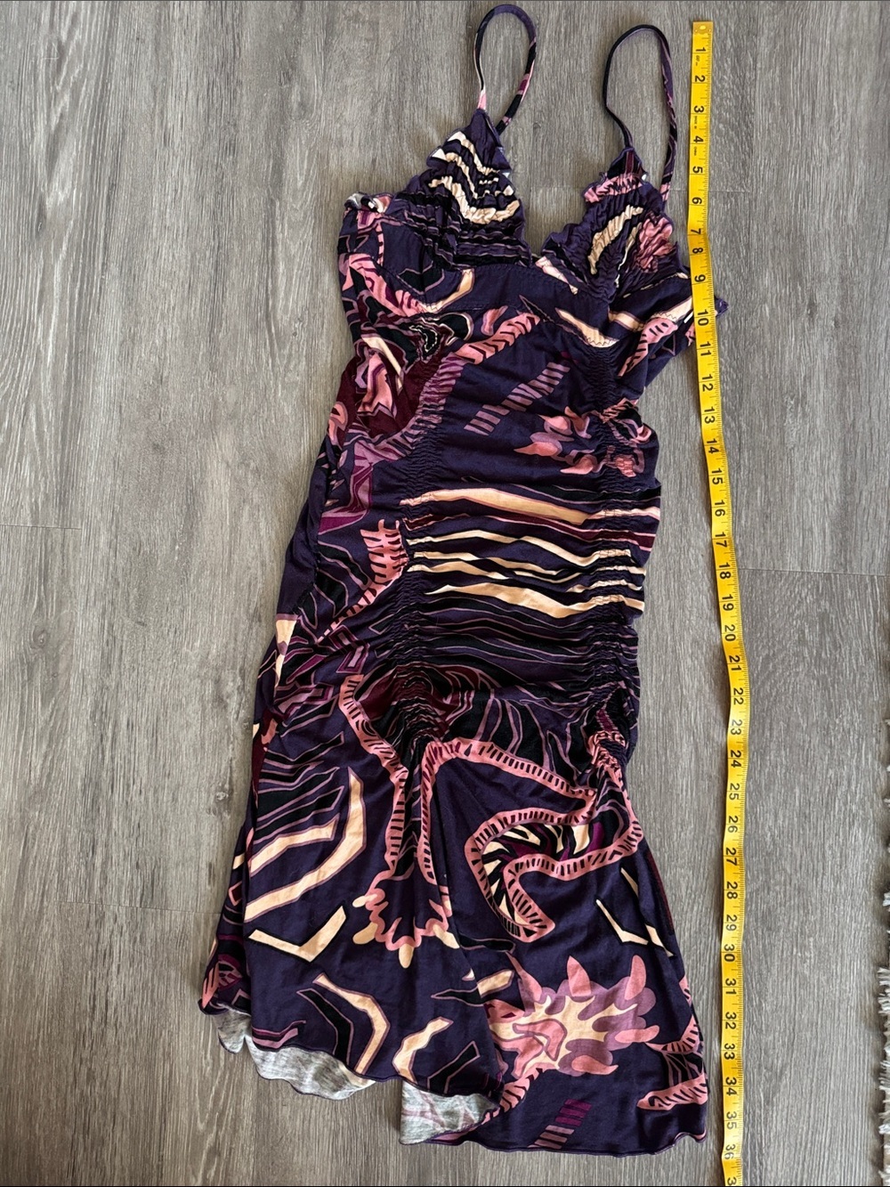 Byblos Purple Floral-Print Slip Dress with Pink and Cream Accents - Picture 13 of 13